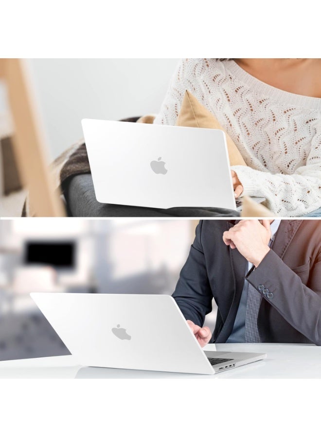 Rubberized Hard Case Compatible with MacBook Air 15 inch 2026-- 2023 M5 M4 M3 M2 Model A3448 A3241 A3114 A2941, Frosted Plastic Hard Shell Cover, Matte Finish Surface,Frosted Clear - Image 4
